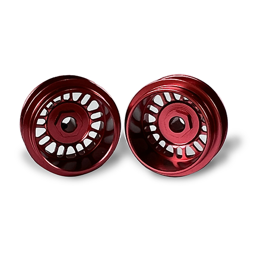 Staffs STAFFS112 BBS Style Deep Dish Rear Wheels Red 15.8x10mm